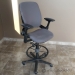 Steelcase Leap V2 Grey Ergonomic Drafting Stool Chair